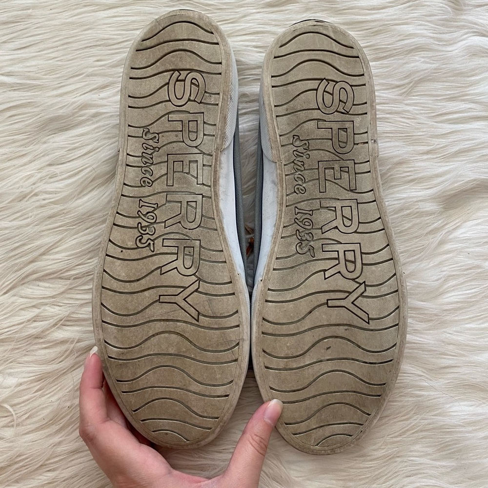 Sperry Gray Pier View Sneaker Slip On Shoes - Picture 7 of 8